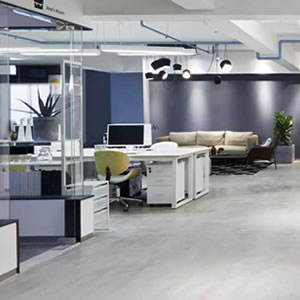 Optimally Lit Office And Common Areas After A Successful Commercial Lighting Upgrade