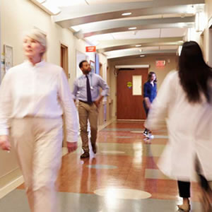 Bustling Healthcare Facility With Retrofit, Relamped, And Tunable LED Lighting
